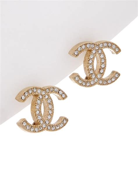 orecchini chanel rose gold|Chanel pendant earrings.